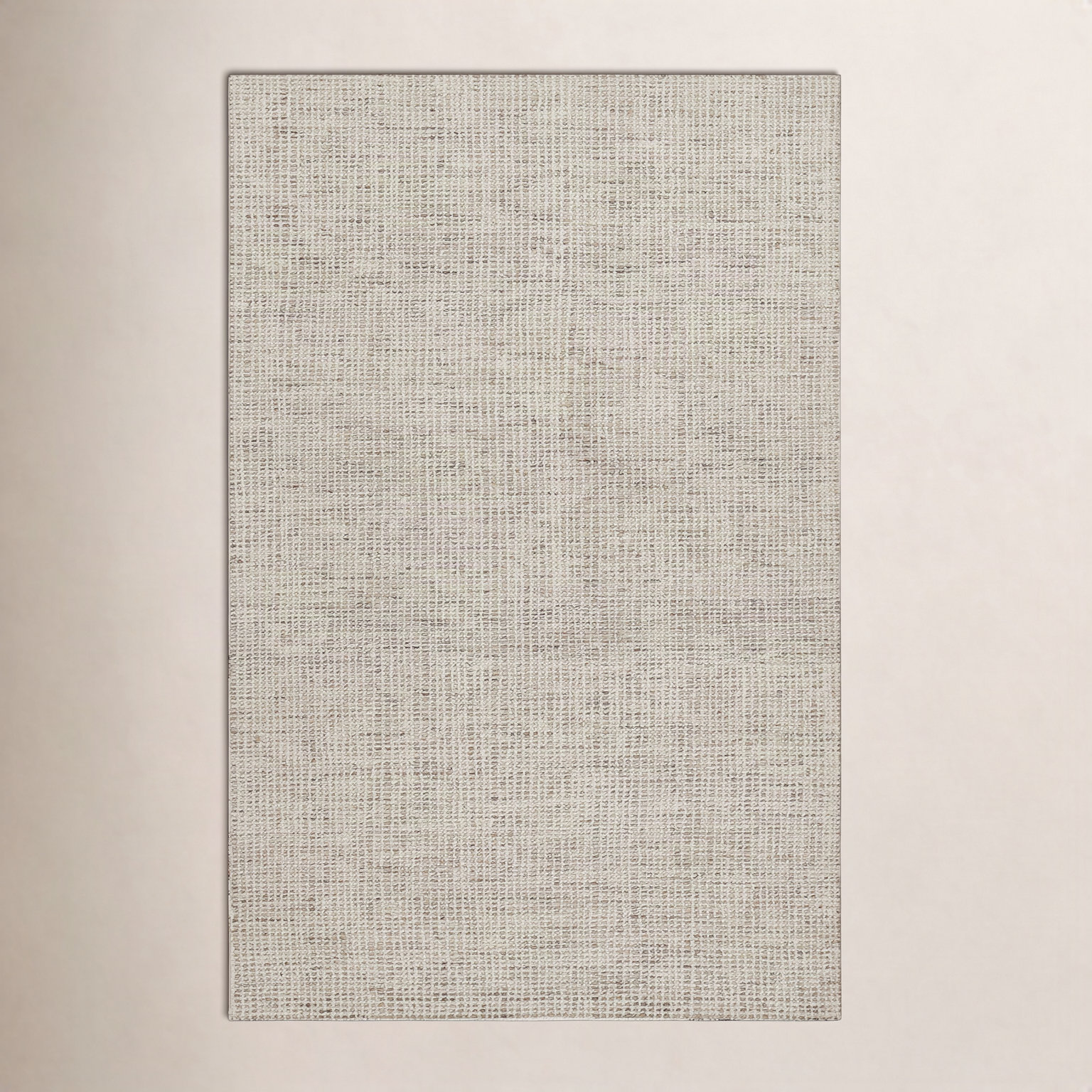Reanne Gray Ivory Hand-Tufted Wool Rug, Rectangle 9'10" x 13'10"
