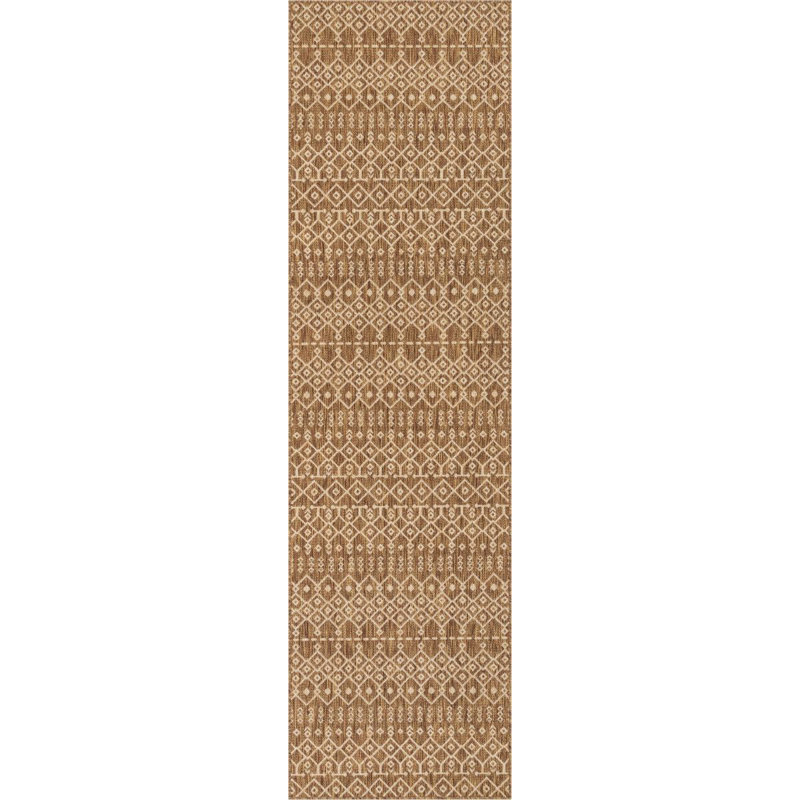 Medusa Geometric Synthetic Kilim Indoor / Outdoor, Runner 80 x 300 cm