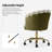 Belanda 23'' W Modern Velvet  Task Chair with Tufted Back-896498025