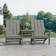 Danese All-Weather HDPE Adirondack Loveseat Chair with Table