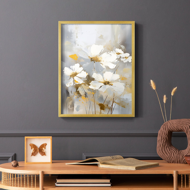 FLORAL Series CD XXVII - reproduction encadrée de qualité supérieure - prête à être accrochée - aucun clou requis