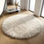 Magnifiques tapis grecs Flokati. Long poil de laine organique de 3,5 po. Tapis naturel en laine blanc cassé.-787349885