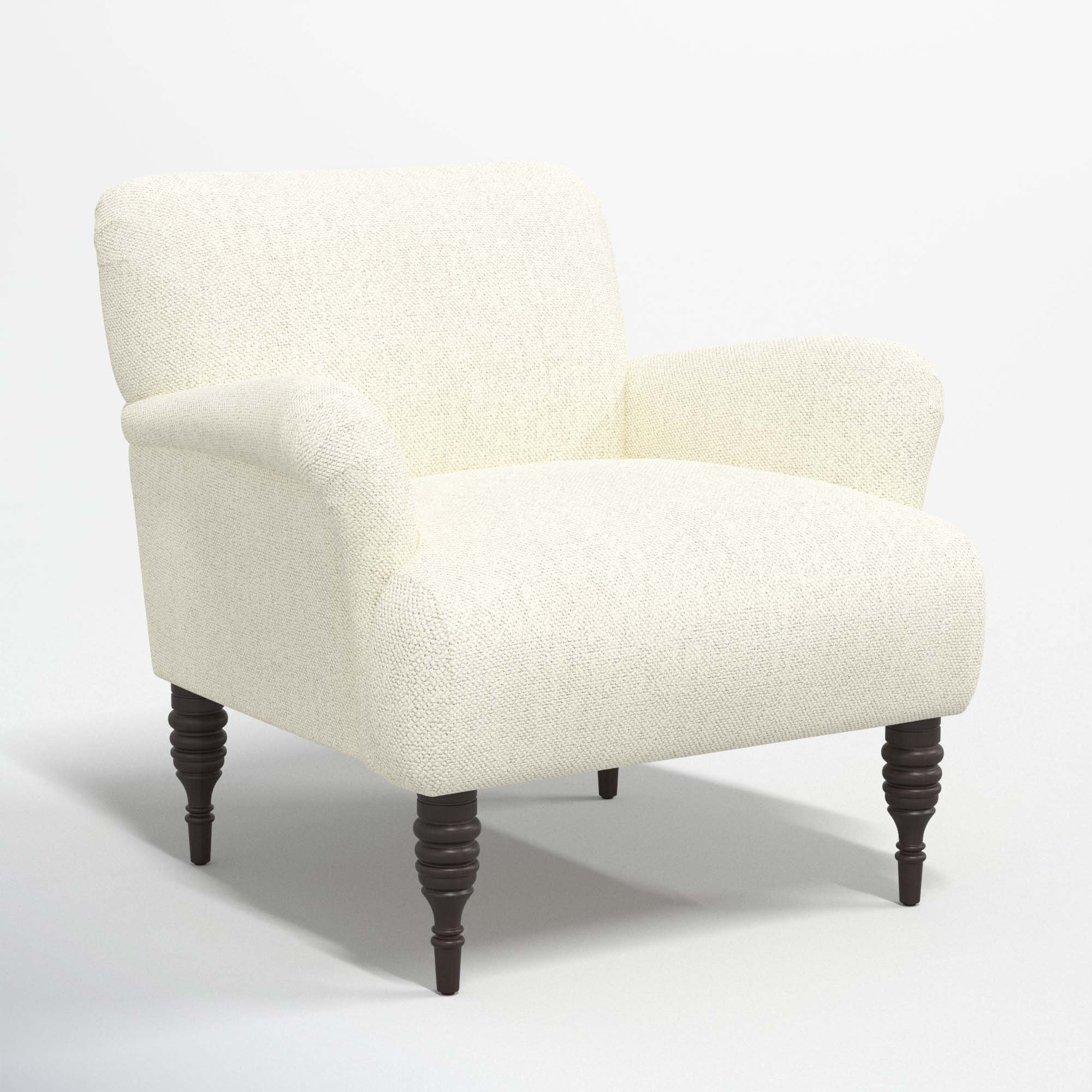 Allura Upholstered Armchair, Milsap Canvas Sustain® Tweed