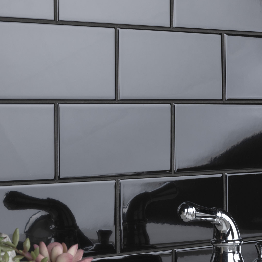 Crown Heights 3" x 6" Ceramic Subway Wall Tile Merola Tile 