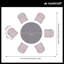 Luna Round 150cm Dining set with Roma Rope Chairs