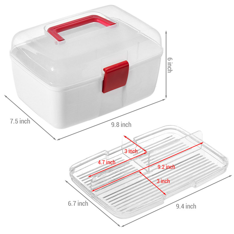 Multipurpose Portable Plastic Art Carrying Case