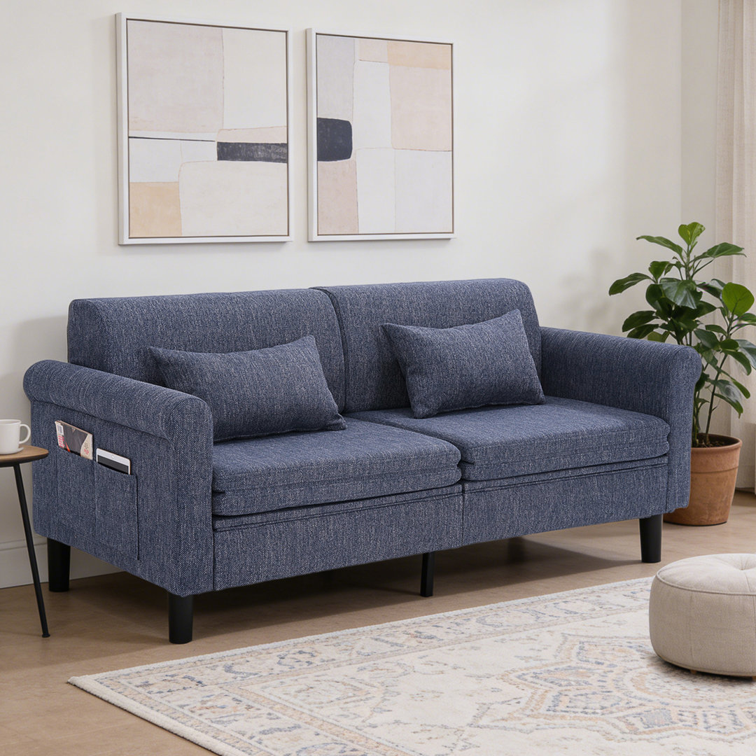 Heron 72'' Velvet Convertible Sofa,Pull Out Sleeper Chair,Loveseat,Couch,Guest Bed For Small Spaces Ebern Designs Upholstery 