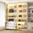 Six-Door Three-Drawer Closet System With Light-1677706624