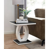 Scottsmoor Modern Halo High Gloss Statement Luxury End Table