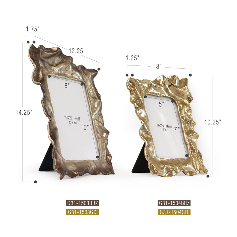 Coastal Charm Picture Frame, 5" x 7", Bronze