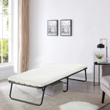 Lit pliant Bridgepointe de 14 pouces avec luxueux matelas en mousse à mémoire de forme de 3 pouces et structure en métal robuste et robuste.