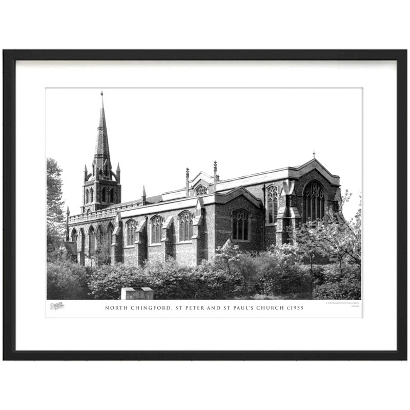 North Chingford, St Peter And St Paul's Church C1955 by Francis Frith - Single Picture Frame Print, 40cm H x 50cm W x 2.3cm D