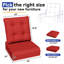 Coussins de chaise d'extérieur résistants aux intempéries en tissu d'oléfine beige, bleu, rouge et durable, résistants à l'eau et aux rayons UV pour les sièges d'extérieur-1023547963-1024268198