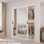 Porte coulissante en miroir blanc 1-Lite-113109706