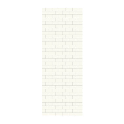 Paroi de douche à trois panneaux 96 "x 36" x 0,25 "Solid Surface