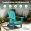 Chaise Adirondack pliable en PEHD Clitheroe-879102158