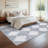 Machine Washable Rugs Distressed Trellis Rug for Living Room Non Slip Stain Resistant Carpet Modern Checkered Farmhouse Floor Cover-800759432