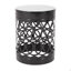 Ensemble de 2 tables de bout d'extérieur en fer thermolaqué noir Delight-1399688928