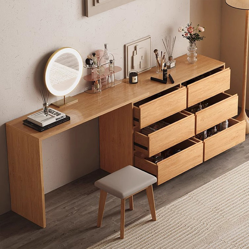 Makeup Vanity with Light mirror,6 drawers