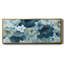 Bleu sur toile bleue encadrée-262907516