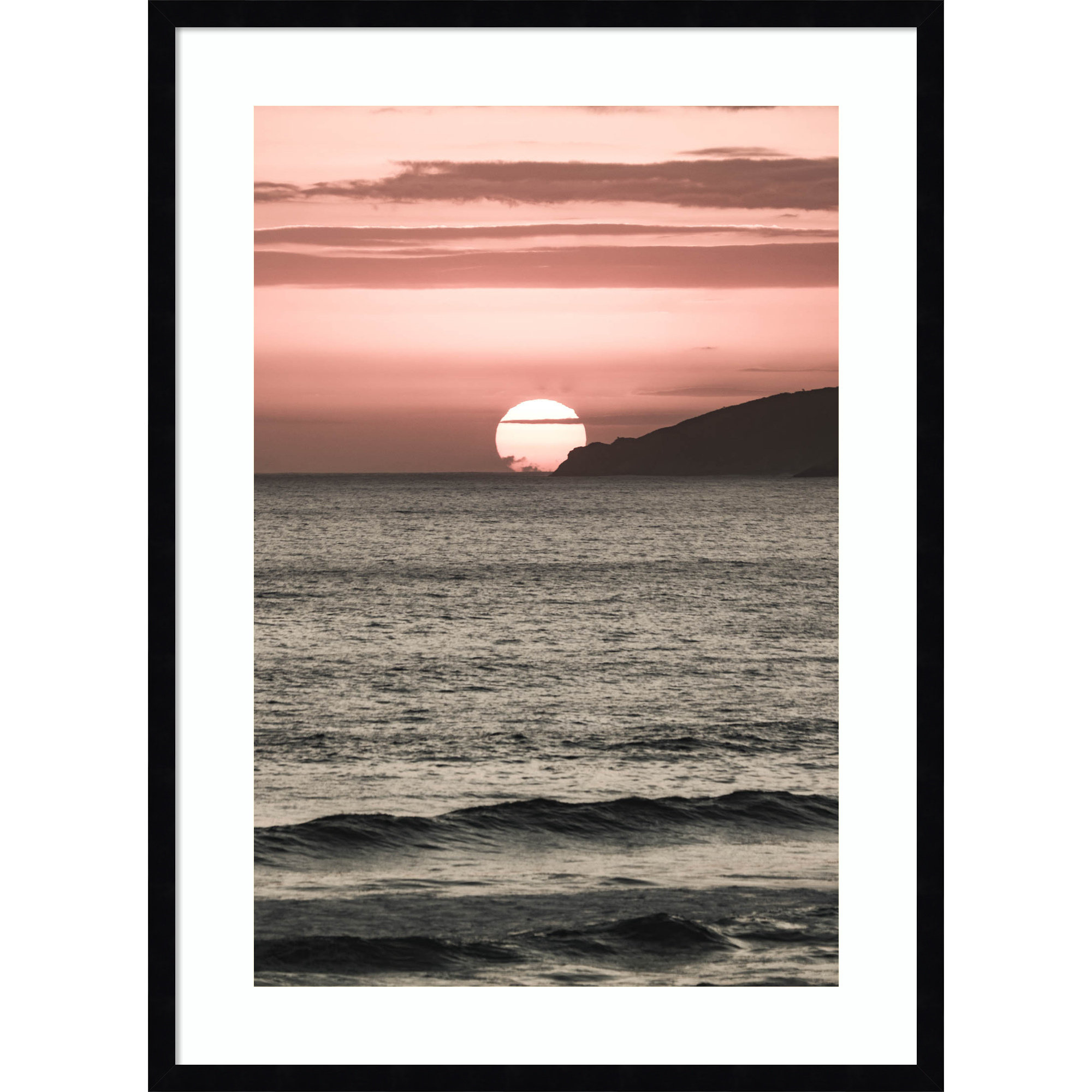 Melting Skies by Shot by Clint Wood Framed Wall Art Print, Black , 33" H x 24" W