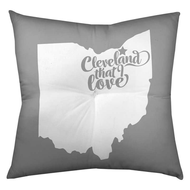 Coussin de plancher touffeté, 26 po x 26 po, Gris, Cleveland