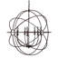 Lustre en forme de globe à 7 lumières de style bougie Padilla-21271718