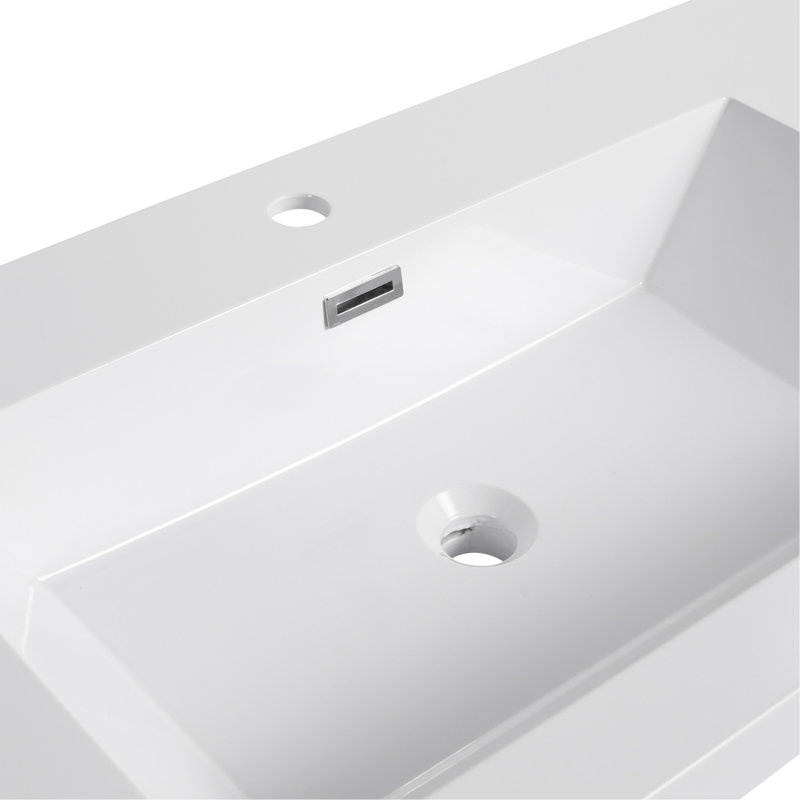 Lavabo de salle de bain 48 "en résine