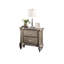 Table de chevet de style contemporain en argent - table de chevet 2 chambres avec attrait antique pour le rangement