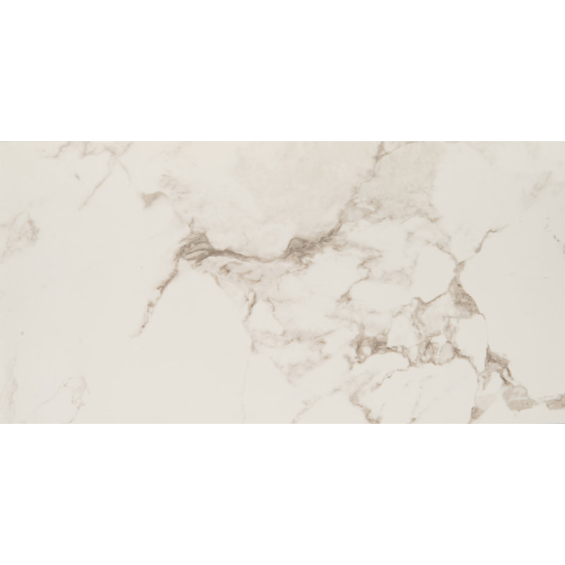 Carreau de sol et de mur en porcelaine mate 12 po x 24 po Statuario Astoria Lucio