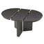 Table de salle à manger ovale extensible, table de cuisine de ferme moderne avec base à piédestal et patins réglables pour la salle à manger, la cuisine-2104927616