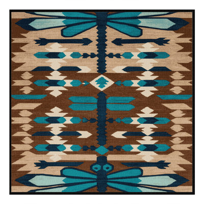  Tapis lavable libellule style sud-ouest