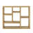 Open Wooden Open Shelf Bookcase, Freestanding Display Storage Cabinet With 7 Cube Storage Spaces
