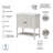 Keyunta Single Bathroom Vanity with Ceramic Top-661199570