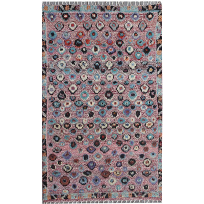 Geometric Hand Knotted 136cm X 225cm Area Rug