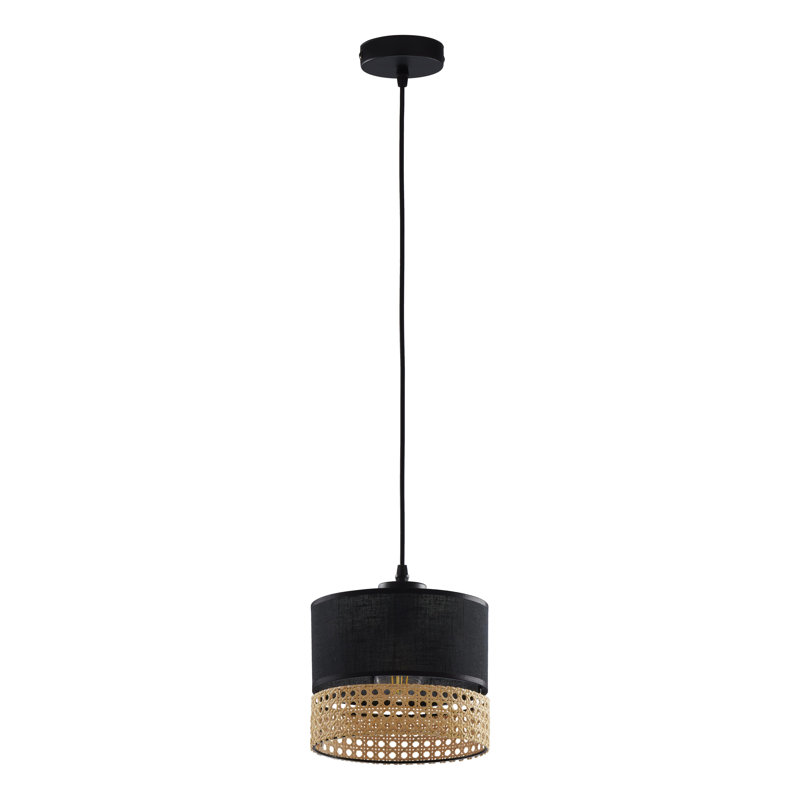Lucee 1 - Light Single Pendant, Black, 160cm H x 20cm W x 20cm D