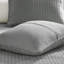 Courtepointe 3 pièces gris très grand / très grand - microfibre, rembourrage en coton, réversible, résistant à la graisse-129988418-129988424