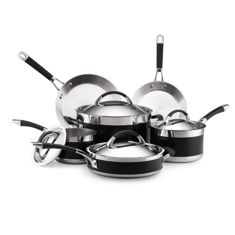 Ultra Clad 3 Ply Stainless Steel 10 Piece Cookware Set