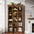 5-Tier 39.37" W X 70.87" H Modern Brown Wood Farmhouse Home Office Tall Bookshelf Bookcase Open Large Storage-979666397-876321968