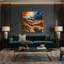 «Watercolor Landscape 29», art mural sur toile noire-1417523239