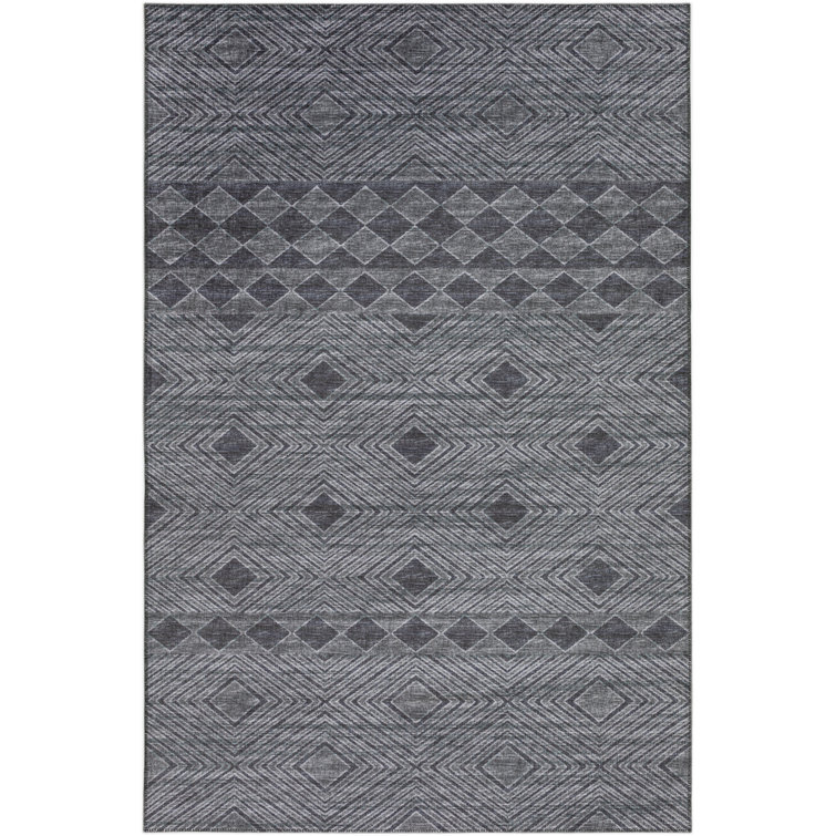 Tapis noir / gris Anchelin