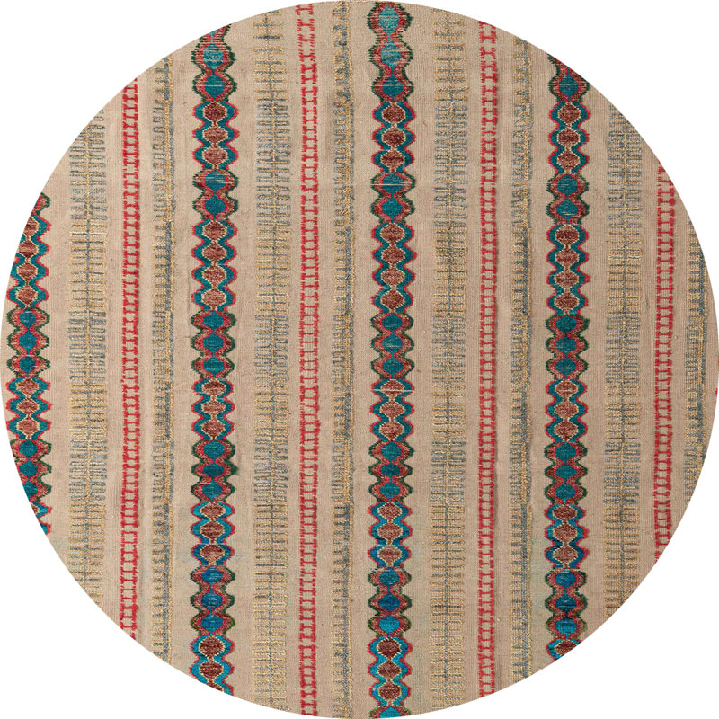 Abstract Indoor Rug, Round 4'