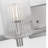 Luisa bath wall sconce with clear fluted glass shades-684034246-684034244