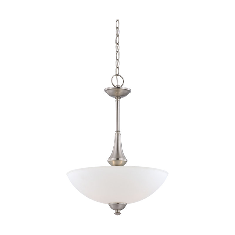 Minidoka 3 - Light Unique/Statement Pendant, Brushed Nickel, A19