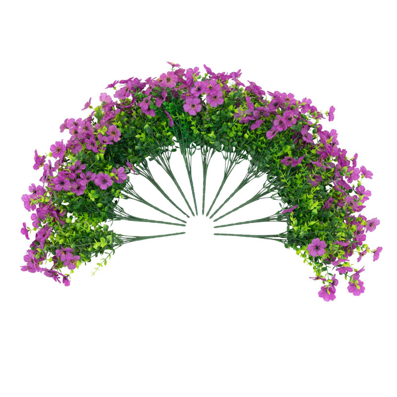 13 po Marguerite artificielle résistante aux rayons UV (intérieur / extérieur) - ensemble de 12, Mauve clair
