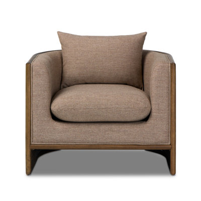 Isidor 31.5" W Polyester Barrel Chair by Birch Lane