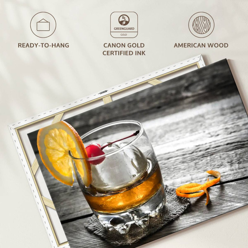 Yarlin Classic Cocktail, 24" H x 36" W