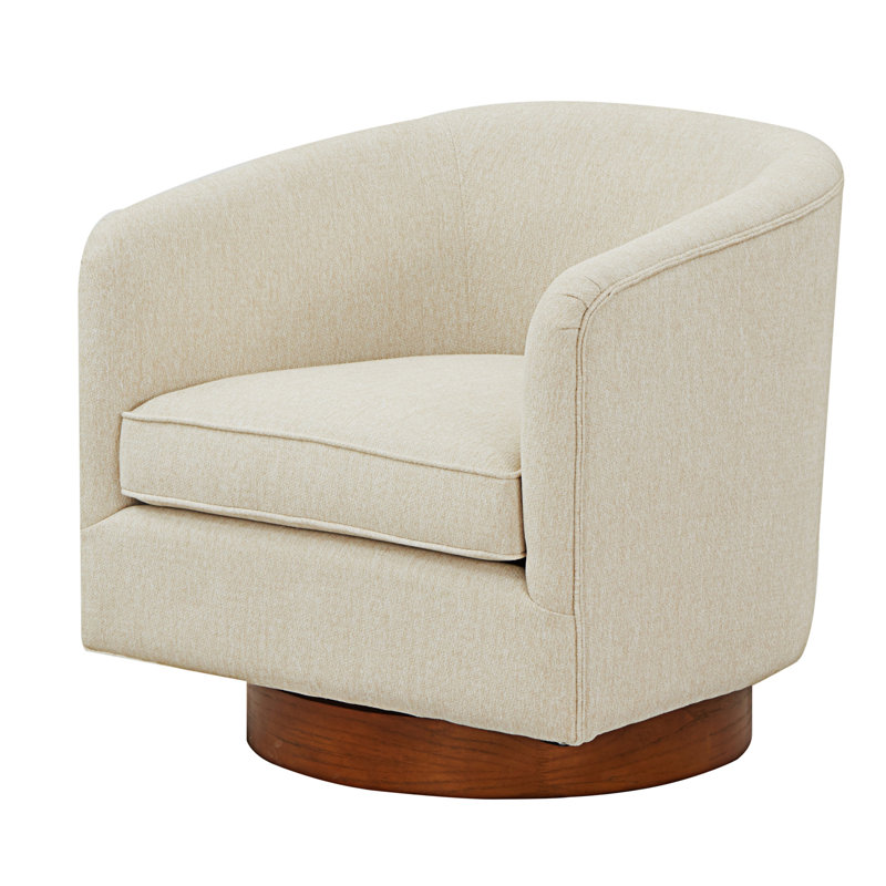 Chaise pivotante en tissu Miramar Mist, Beige