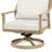 Vishali 1 Piece Outdoor Aluminum Patio Swivel Chair With Cushions-96859672