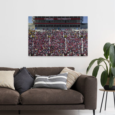 Spectators Watching Football Game Of The Indiana University Hoosiers Team, Indiana University, Bloomington, Indiana, Usa Contemporary Wall Art